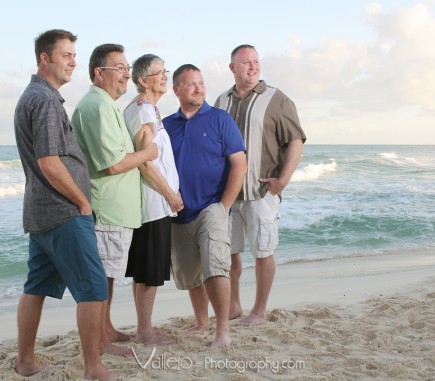 family portrait cancun beach